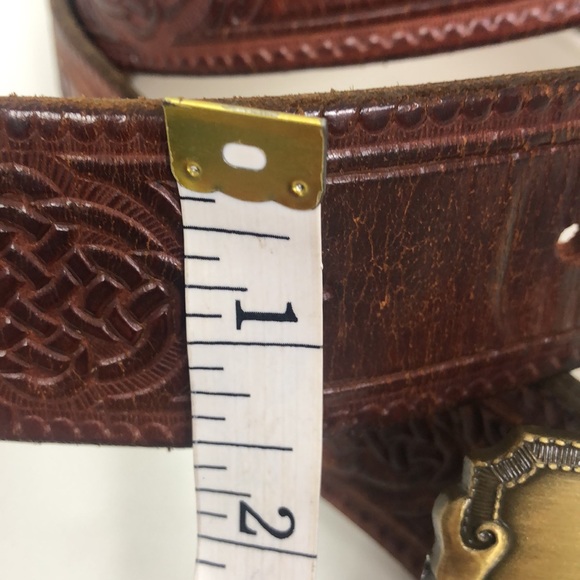 Vintage Leather Belt With Unique Buckle main image 6